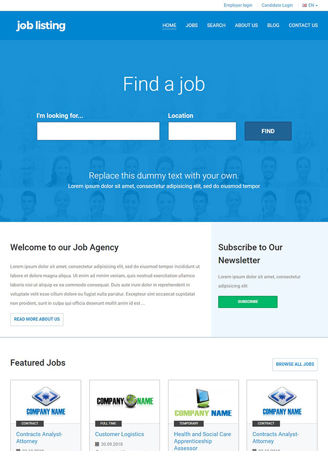 VEVS Job Portal Website
